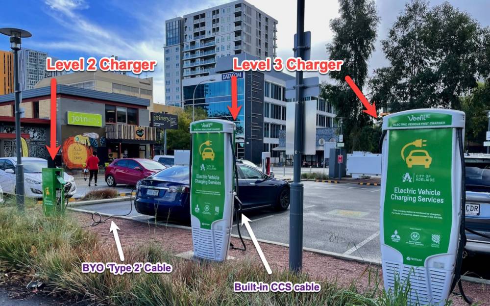 Public EV chargers