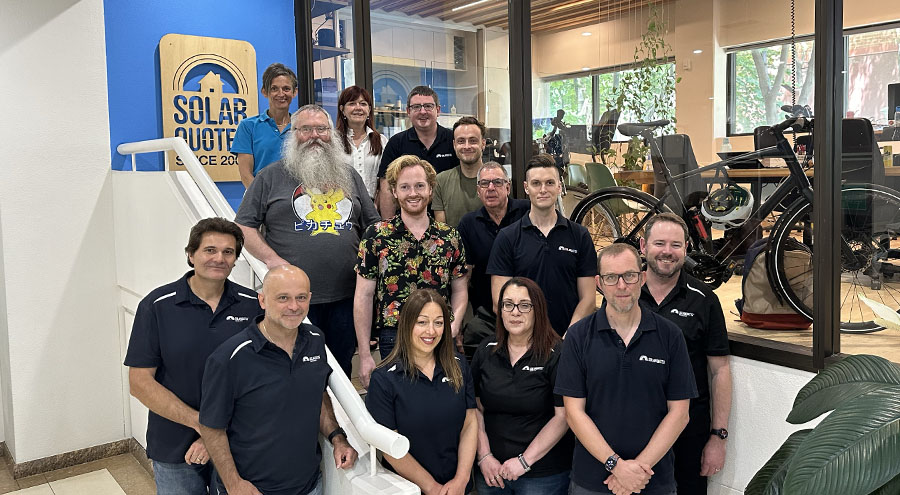 The SolarQuotes team at our Adelaide office.