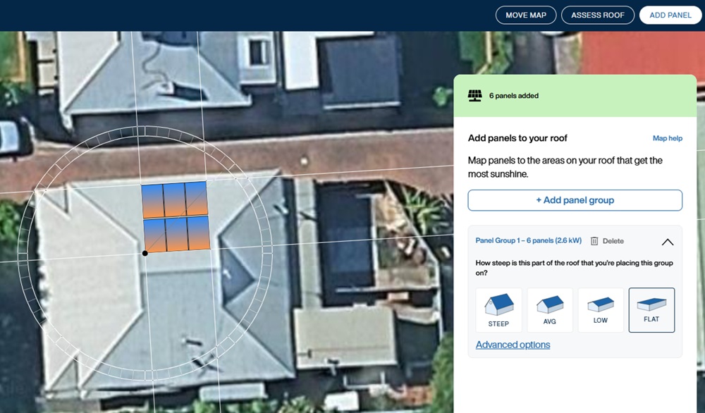SunSPOT's Map My Roof tool